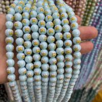 Porcelain Jewelry Beads, Round, polished, DIY, more colors for choice, 8mm, 46PCs/Strand, Sold Per Approx 38 cm Strand