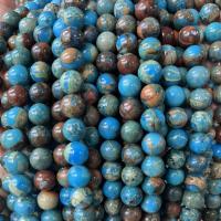Edelstein Schmuckperlen, Wasserblauer Terra Jaspis, rund, DIY & verschiedene Größen vorhanden, verkauft per ca. 38 cm Strang