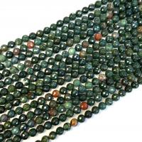 Edelstein Schmuckperlen, Blutstein Perlen, rund, poliert, DIY & verschiedene Größen vorhanden, verkauft per ca. 38 cm Strang
