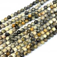 Perles bijoux en pierres gemmes, Jaspe Picasso, Rond, poli, DIY & normes différentes pour le choix, Vendu par Environ 38 cm brin