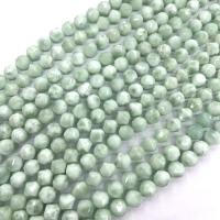 Gemstone Jewelry Beads, Angelite, polished, DIY & different size for choice, green, Sold Per Approx 38 cm Strand