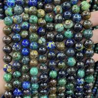 Türkis Perlen, rund, DIY & verschiedene Größen vorhanden, gemischte Farben, verkauft per ca. 38 cm Strang