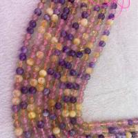 Natürlicher Quarz Perlen Schmuck, rund, DIY & verschiedene Größen vorhanden, gemischte Farben, verkauft per ca. 38 cm Strang