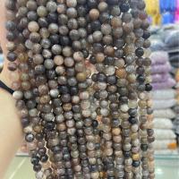 Natural Moonstone Beads, Elestial Skeletal Black Moonstone, Round, DIY & different size for choice, mixed colors, Sold Per Approx 38 cm Strand