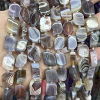 Perle agate Botswana naturelle, Irrégulière, DIY & normes différentes pour le choix, couleurs mélangées, Vendu par Environ 38 cm brin