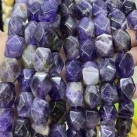 Natural Amethyst Beads, Nuggets, DIY & faceted, purple, 14x18mm, Sold Per Approx 38 cm Strand