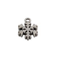 Tibetan Style Pendants, Snowflake, fashion jewelry & Unisex, nickel, lead & cadmium free, 15x11mm, Hole:Approx 2mm, Sold By PC