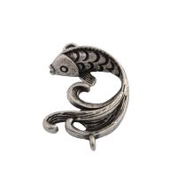 Tibetan Style Animal Pendants, Fish, fashion jewelry & Unisex, nickel, lead & cadmium free, 16x26mm, Hole:Approx 1mm, Sold By PC