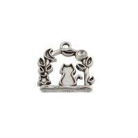 Tibetan Style Pendants, fashion jewelry & Unisex, nickel, lead & cadmium free, 16x14mm, Hole:Approx 1mm, Sold By PC