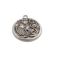 Tibetan Style Pendants, fashion jewelry & Unisex, nickel, lead & cadmium free, 22x20mm, Hole:Approx 2mm, Sold By PC