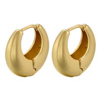 Brass Huggie Hoop Earring plated fashion jewelry & for woman nickel lead & cadmium free Sold By Pair
