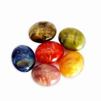Resin Jewelry Beads, Oval, injection moulding, DIY, more colors for choice, 29x24x15mm, Hole:Approx 3mm, Approx 50PCs/Bag, Sold By Bag
