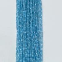 Koraliki z kameniem szlachetnym, Topaze, Kwadrat, DIY & różnej wielkości do wyboru, niebieski, sprzedawane na 39 cm Strand