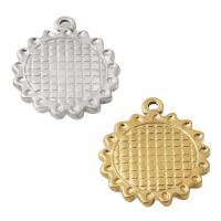Stainless Steel Pendants, 304 Stainless Steel, plated, DIY, more colors for choice, 21x18x2mm, Hole:Approx 2mm, Sold By PC
