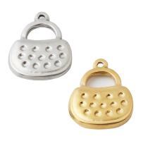 Stainless Steel Pendants 304 Stainless Steel Handbag plated DIY Approx 1.5mm Sold By PC