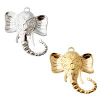 Stainless Steel Animal Pendants 304 Stainless Steel Elephant plated DIY Approx 2.5mm Sold By PC