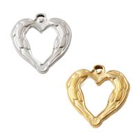 Stainless Steel Heart Pendants, 304 Stainless Steel, plated, DIY, more colors for choice, 22x20.50x3mm, Hole:Approx 2.5mm, Sold By PC