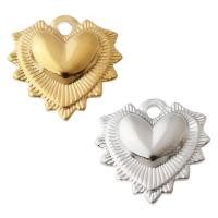 Stainless Steel Heart Pendants 304 Stainless Steel plated DIY Approx 2mm Sold By PC