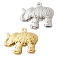 Stainless Steel Animal Pendants 304 Stainless Steel Elephant plated DIY Approx 1.5mm Sold By PC