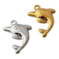 Stainless Steel Animal Pendants 304 Stainless Steel Dolphin plated DIY Approx 2mm Sold By PC