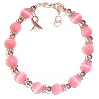 Cats Eye Bracelets with Rose Quartz fashion jewelry Length Approx 17 cm Sold By PC