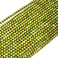 Perline in turchese, Cerchio, lucido, DIY & formato differente per scelta, verde, Venduto per Appross. 38 cm filo
