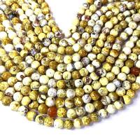 Natürliche Crackle Achat Perlen, Geknister Achat, rund, poliert, DIY & verschiedene Größen vorhanden, keine, verkauft per ca. 38 cm Strang