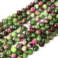 Perles en jade, Serpentine, Rond, poli, DIY & normes différentes pour le choix & facettes, Vendu par Environ 38 cm brin