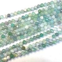 Achat Perlen, rund, poliert, DIY & verschiedene Größen vorhanden & facettierte, verkauft per ca. 38 cm Strang