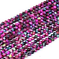 Tigerauge Perlen, rund, poliert, DIY & verschiedene Größen vorhanden, Grade A, verkauft per ca. 38 cm Strang