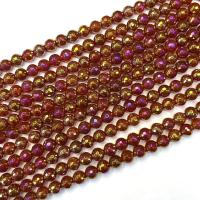 Achat Perlen, rund, poliert, beschichteten & DIY & verschiedene Größen vorhanden, verkauft per ca. 38 cm Strang