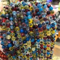 Achat Perlen, rund, DIY, gemischte Farben, 8mm, verkauft per ca. 38 cm Strang