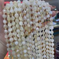Natürlicher Citrin Perlen, Gelbquarz Perlen, Vieleck, DIY & verschiedene Größen vorhanden & facettierte, gelb, verkauft per ca. 38 cm Strang