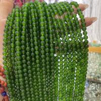 Perline gioielli gemme, Pietra di diaspro, Cerchio, DIY & formato differente per scelta, verde, Venduto per Appross. 38 cm filo