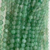 Natürlicher Quarz Perlen Schmuck, Strawberry Quartz, rund, DIY & verschiedene Größen vorhanden, grün, verkauft per ca. 38 cm Strang