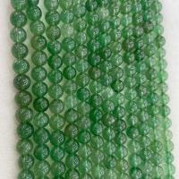 Natural Quartz Jewelry Beads, Strawberry Quartz, Round, DIY & different size for choice, green, Sold Per Approx 38 cm Strand