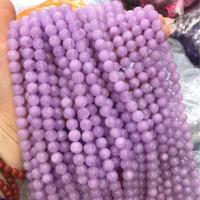 Natural Chalcedony Bead Purple Chalcedony Round DIY purple Sold Per Approx 38 cm Strand