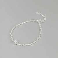 925 Sterling Silver Bangle Bracelet with 1.18inch extender chain fashion jewelry & for woman nickel lead & cadmium free Length Approx 6.29 Inch Sold By PC