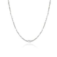 925 Sterling Silver Necklaces, with 1.97inch extender chain, fashion jewelry & for woman, nickel, lead & cadmium free, Length:Approx 15.74 Inch, Sold By PC
