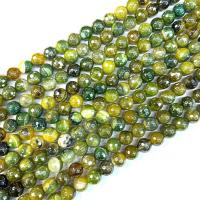 Natürliche Streifen Achat Perlen, rund, poliert, beschichteten & DIY & verschiedene Größen vorhanden, verkauft per ca. 38 cm Strang