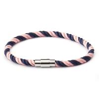 alliage de zinc bracelet, avec corde en nylon & Acier inoxydable 304, Placage, bijoux de mode & unisexe, plus de couleurs à choisir, Longueur:Environ 7.9-8.3 pouce, Vendu par PC