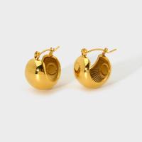 Acier inoxydable Levier Retour Earring, Acier inoxydable 304, bijoux de mode & pour femme, doré, 20mm, Vendu par paire