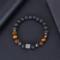 Gemstone Bracelets Natural Stone handmade fashion jewelry & Unisex Length Approx 7-8.5 Inch Sold By PC