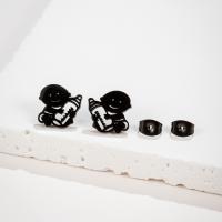 Edelstahl Ohrringe, 304 Edelstahl, Modeschmuck & für Frau, keine, 12x12mm, verkauft von Paar