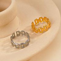 Anel de dedo de aço inoxidável, Aço inoxidável 304, joias de moda & para mulher, Mais cores pare escolha, inner diameter 17mm, vendido por PC