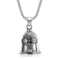 Stainless Steel Jewelry Necklace 304 Stainless Steel Bell polished fashion jewelry & Unisex original color Sold By PC