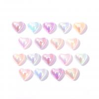 Acrylic Cabochons, Heart, DIY, more colors for choice, 17x18mm, Approx 100PCs/Bag, Sold By Bag
