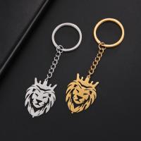 Stainless Steel Key Clasp 304 Stainless Steel Lion plated Unisex & hollow nickel lead & cadmium free Sold By PC