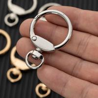 Tibetan Style Key Clasp, portable & DIY, more colors for choice, nickel, lead & cadmium free, 43x30mm, Sold By PC