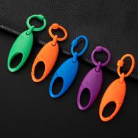 Acrylic Key Clasp, portable & DIY, more colors for choice, 85mm, Sold By PC
